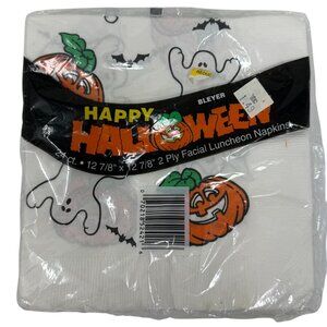 Vtg Bleyer Halloween Napkins Luncheon Facial 2ply Decoupage Art Craft Ghost 24ct